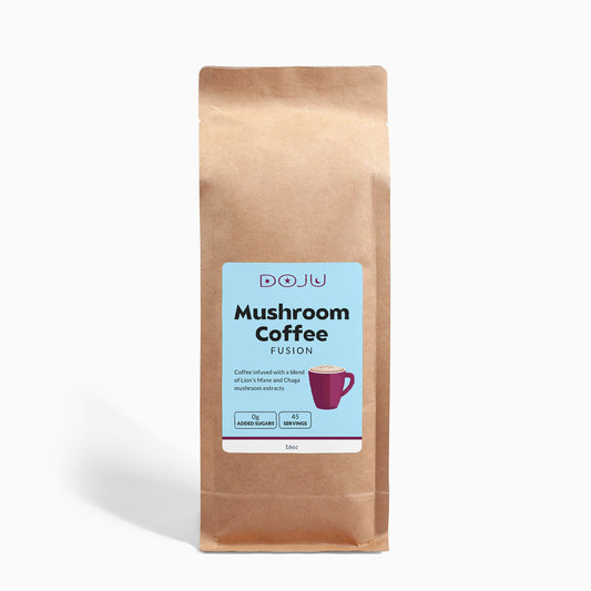 Mushroom Coffee Fusion - Lion’s Mane & Chaga 16oz - DOJU